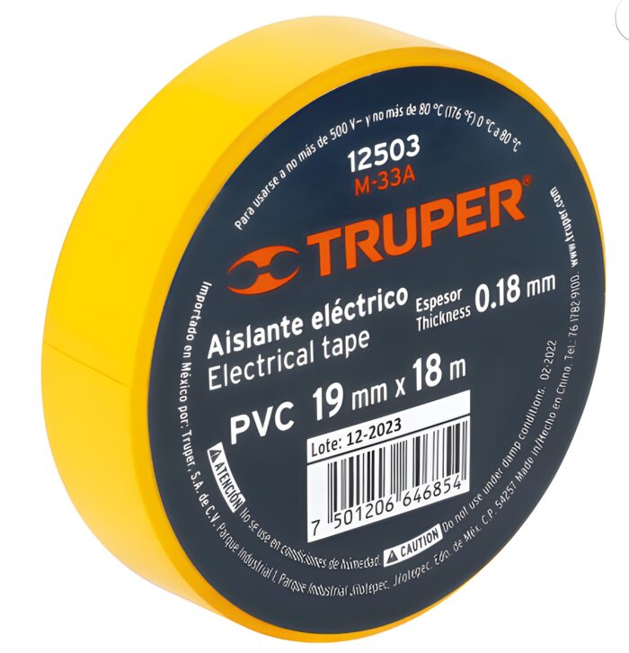 CINTA AISLANTE  AMARILLA  TRUPER - Imagen 1