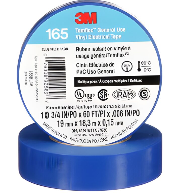 CINTA AISLANTE 165 AZUL 3/4"X18 M 3M - Imagen 1